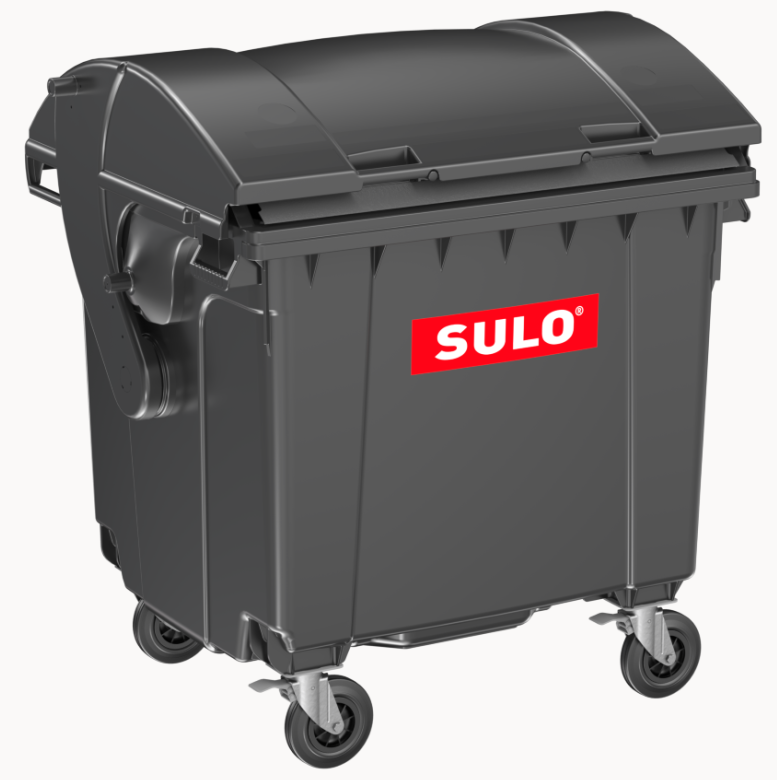 Сміттєвий бак SULO пластиковий сірий 1100л